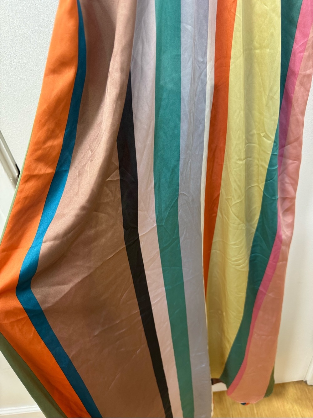 Zara Multicolor Striped Halter Maxi Dress - Picture 3 of 4